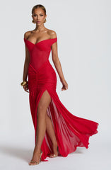 Alaia Maxi Dress - Red Dress Babyboo Fashion Premium Exclusive Design