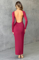 Aleena Maxi Dress - Cherry Dress Babyboo Fashion Premium Exclusive Design