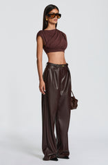 Amara Top - Plum Brown Tops Babyboo Fashion Premium Exclusive Design