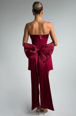 Barbara Mini Dress - Wine Dress Babyboo Fashion Premium Exclusive Design