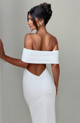 Belinda Maxi Dress - Ivory Dress Babyboo Fashion Premium Exclusive Design