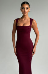 Helena Maxi Dress - Cherry Lacquer Dress Babyboo Fashion Premium Exclusive Design