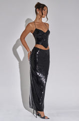 Larisa Maxi Skirt - Black Skirt Babyboo Fashion Premium Exclusive Design