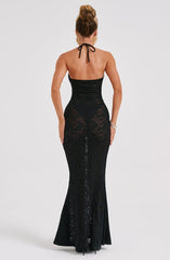Leilina Maxi Dress -  Black Dress Babyboo Fashion Premium Exclusive Design