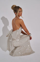 Meridith Maxi Dress - Champagne Dress Babyboo Fashion Premium Exclusive Design