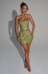 Nora Top - Olive Tops Babyboo Fashion Premium Exclusive Design