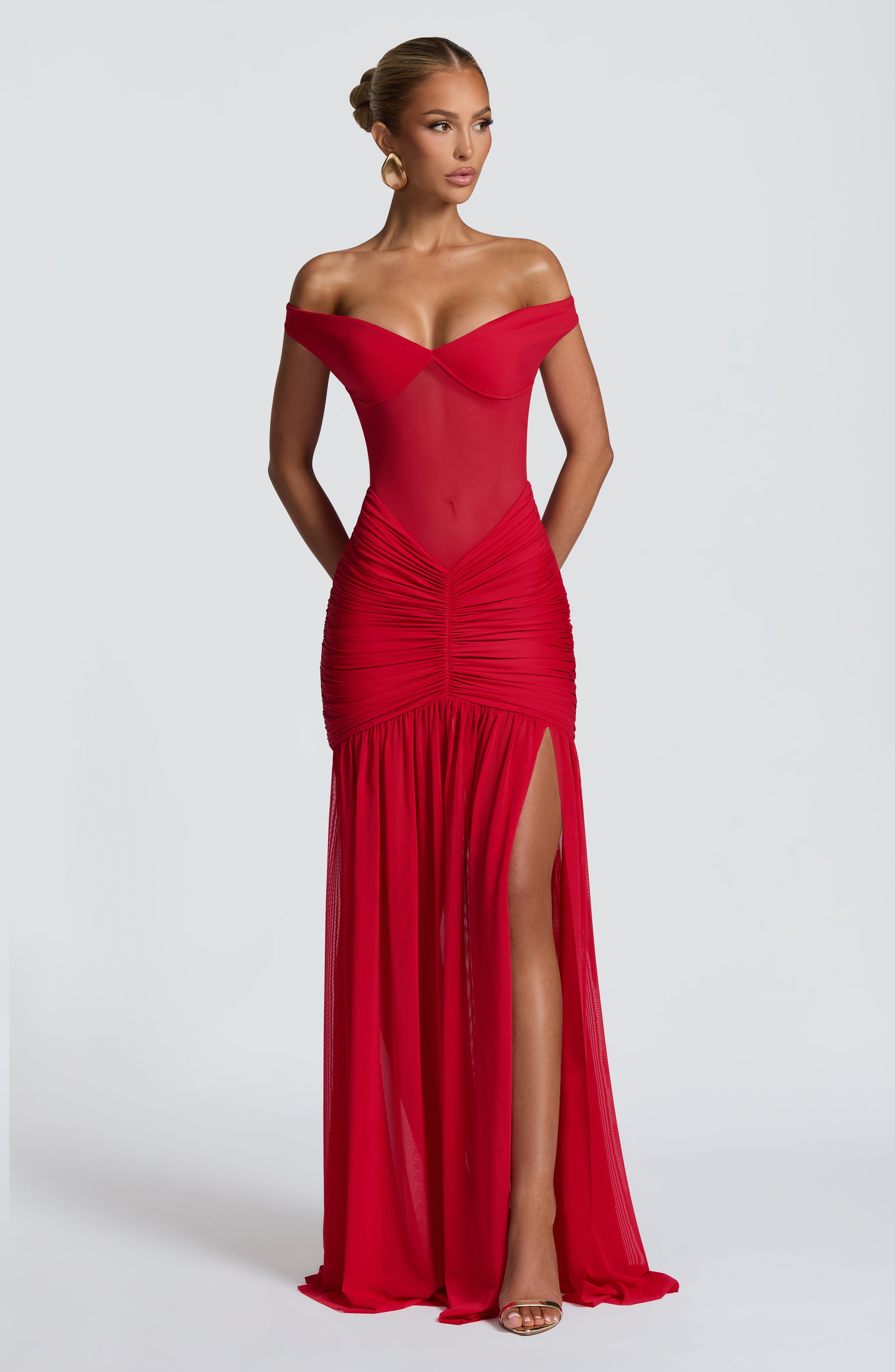 Alaia Maxi Dress - Red Dress Babyboo Fashion Premium Exclusive Design