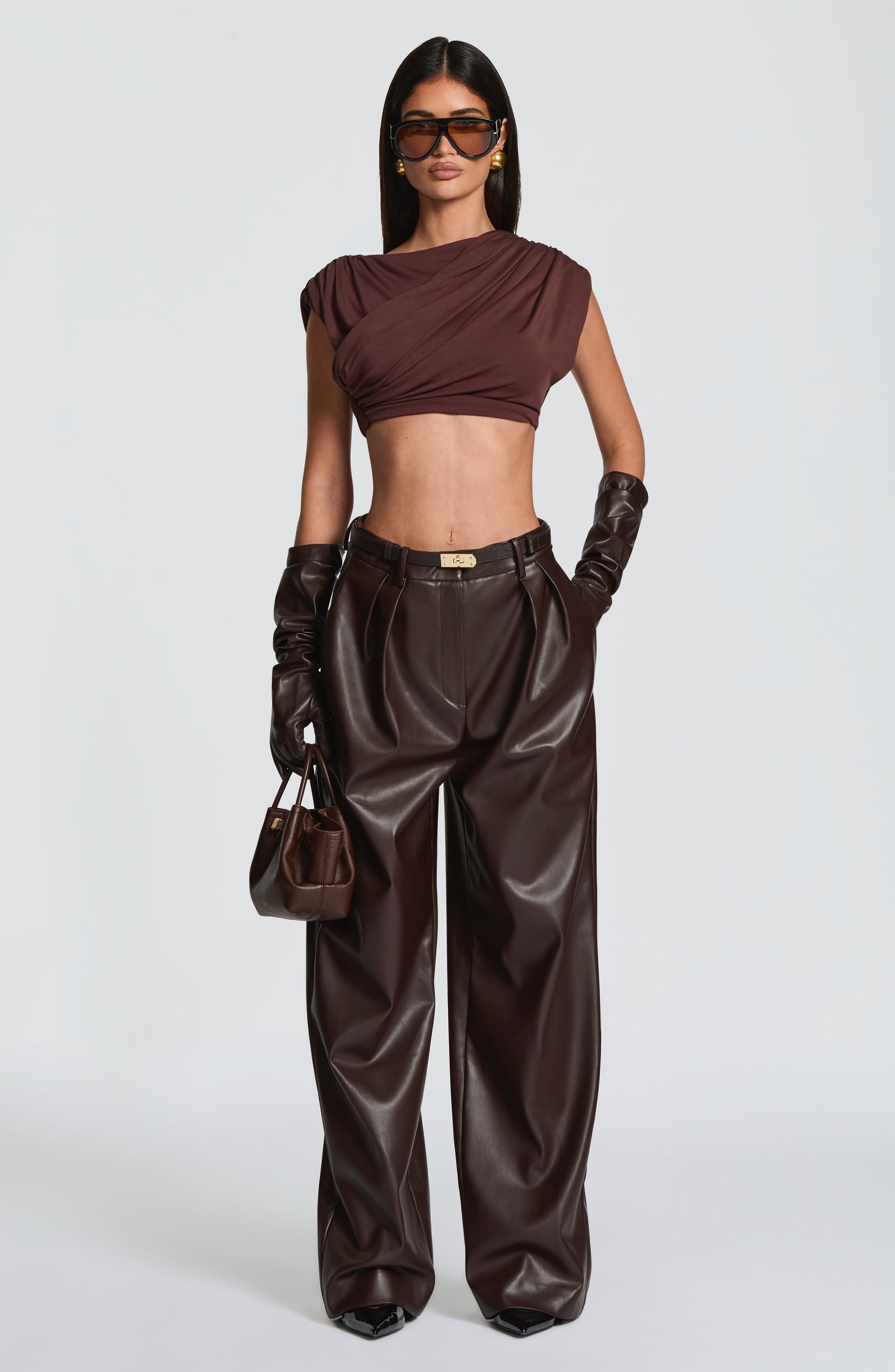 Amara Top - Plum Brown Tops Babyboo Fashion Premium Exclusive Design