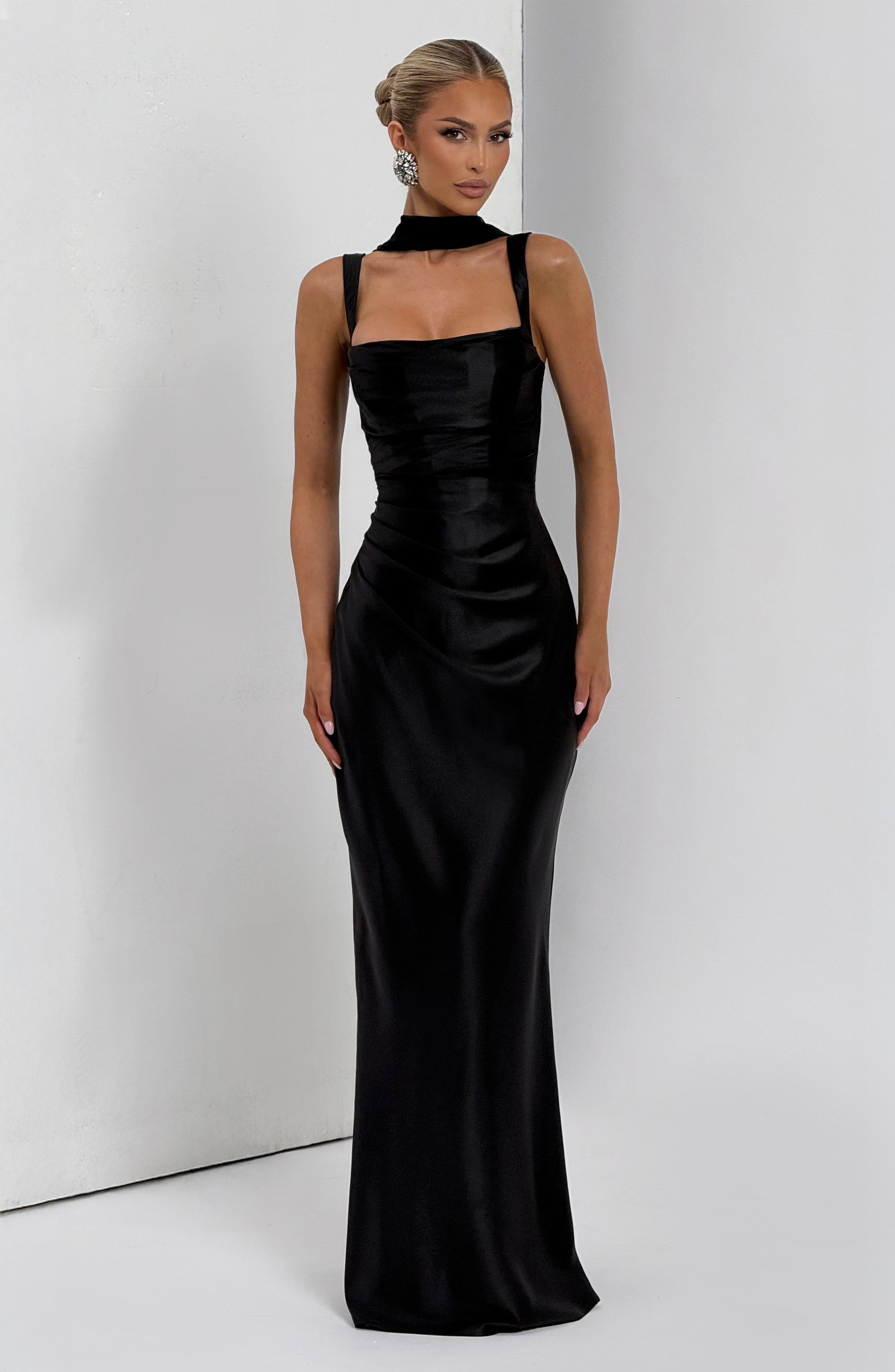 Calanthe Maxi Dress - Black Dress Babyboo Fashion Premium Exclusive Design