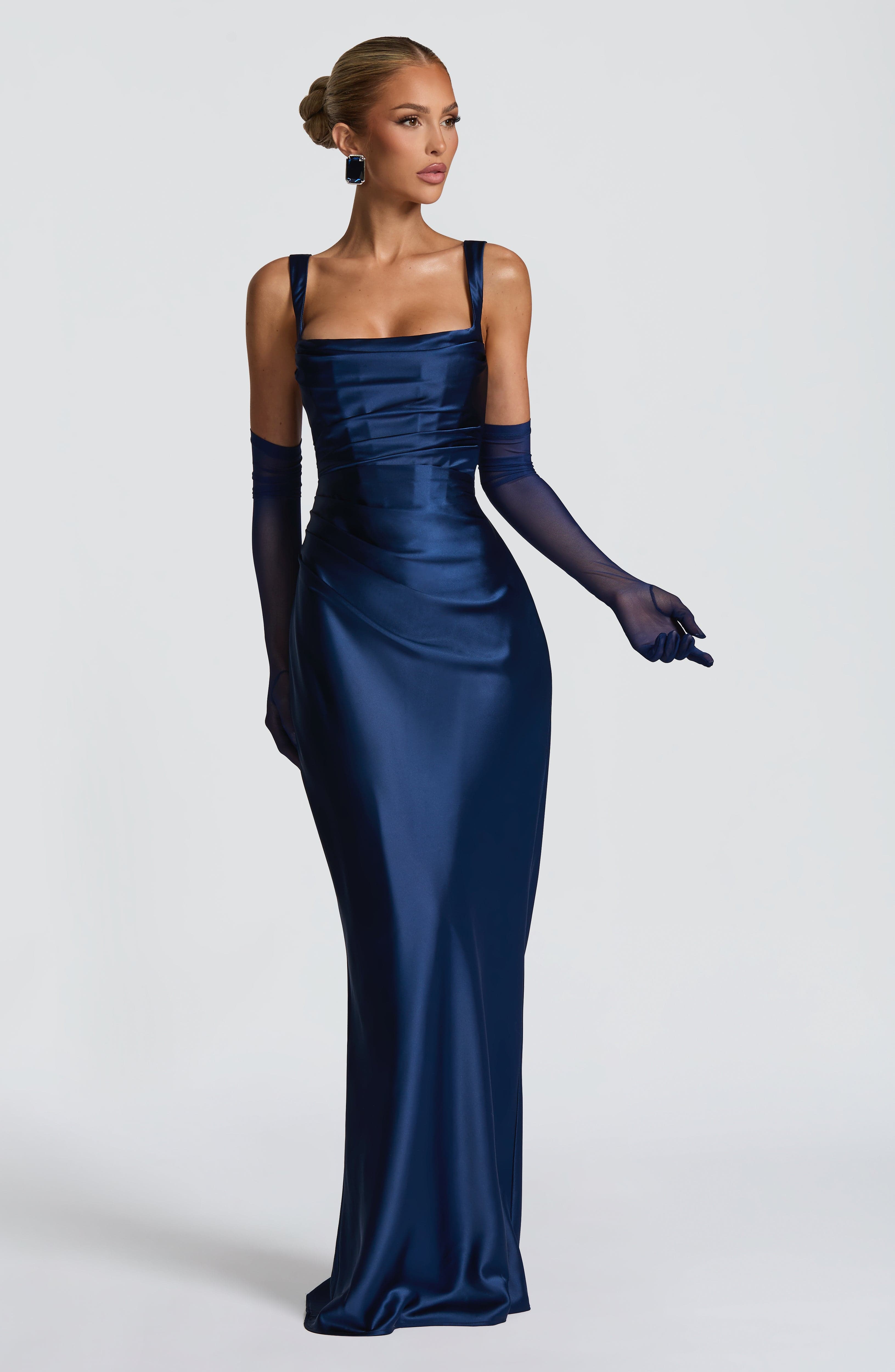 Calanthe Maxi Dress - Navy Dress Babyboo Fashion Premium Exclusive Design
