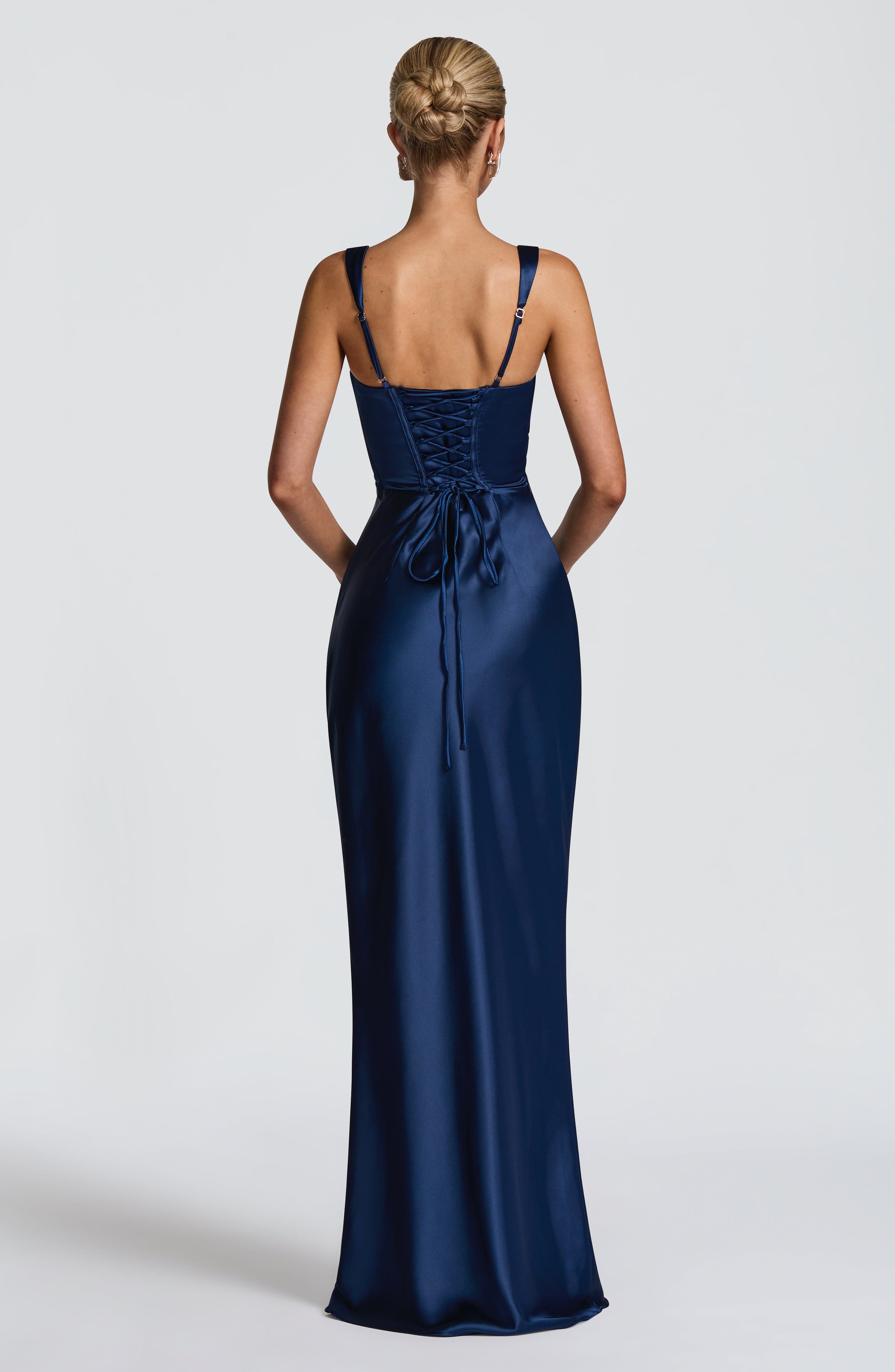 Calanthe Maxi Dress - Navy Dress Babyboo Fashion Premium Exclusive Design