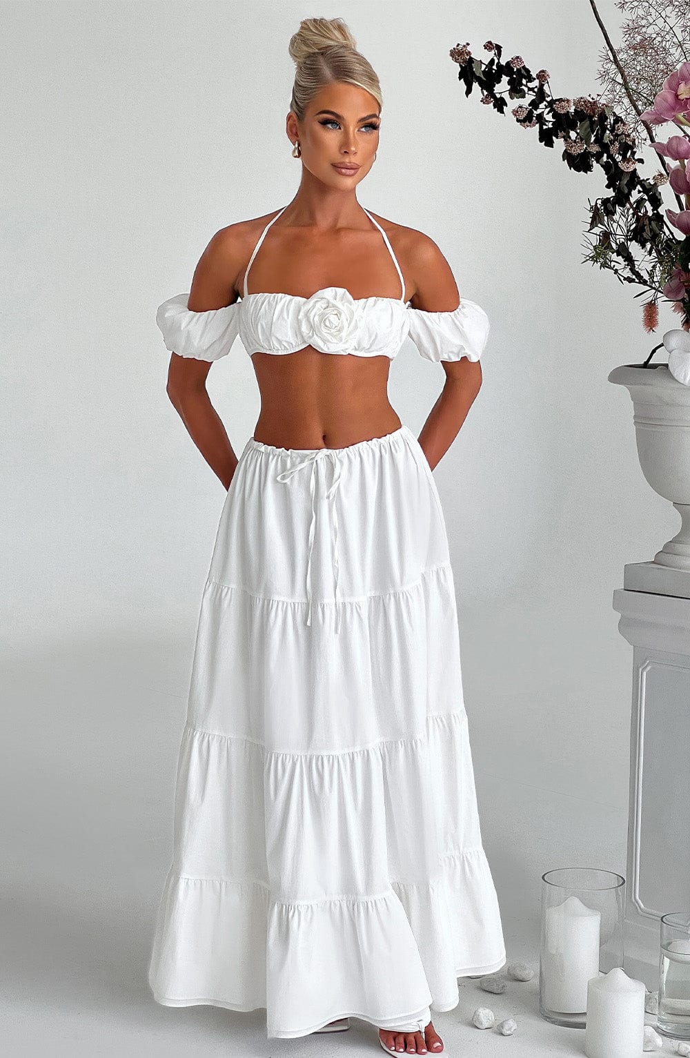 Carmen Top - Ivory Shirts & Tops Babyboo Fashion Premium Exclusive Design