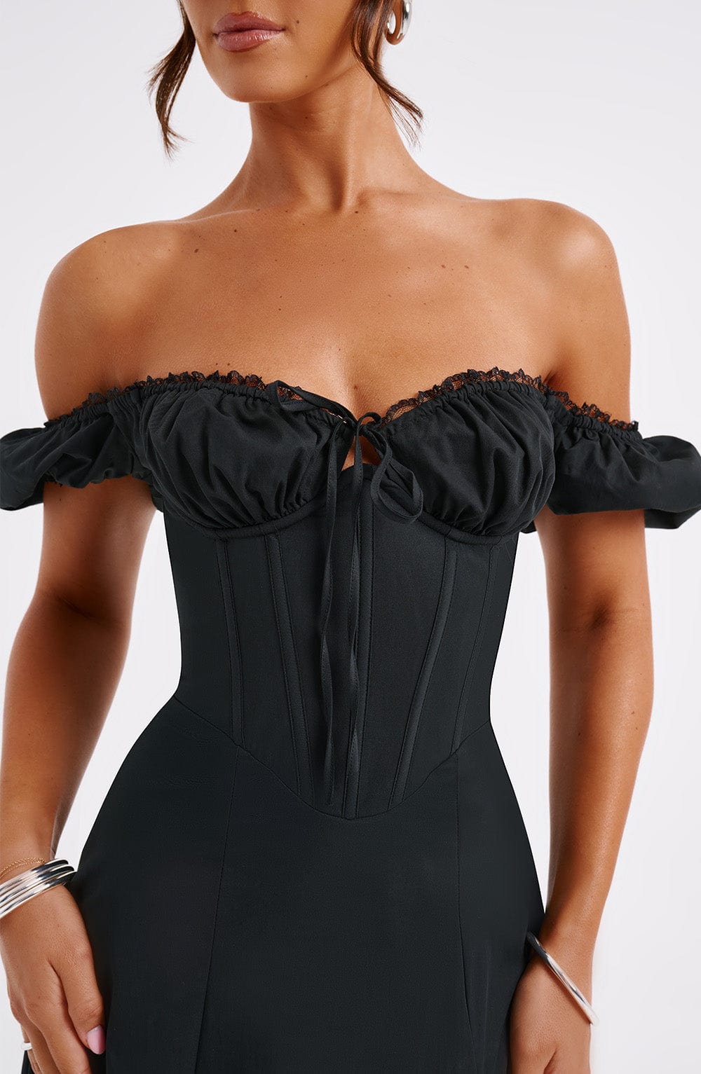 Courtney Midi Dress - Black Dress Babyboo Fashion Premium Exclusive Design