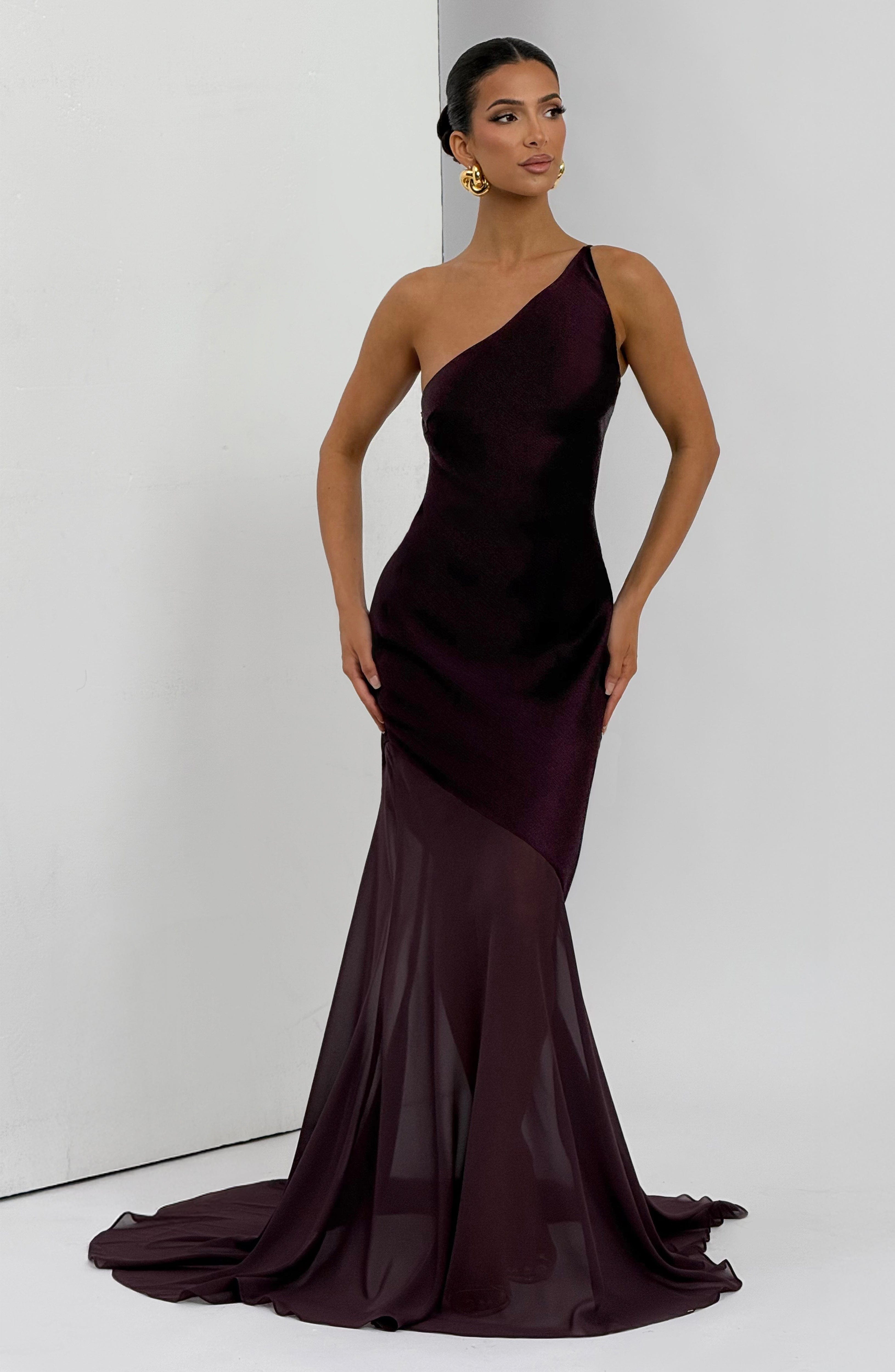 Fable Gown - Plum Dress Babyboo Fashion Premium Exclusive Design
