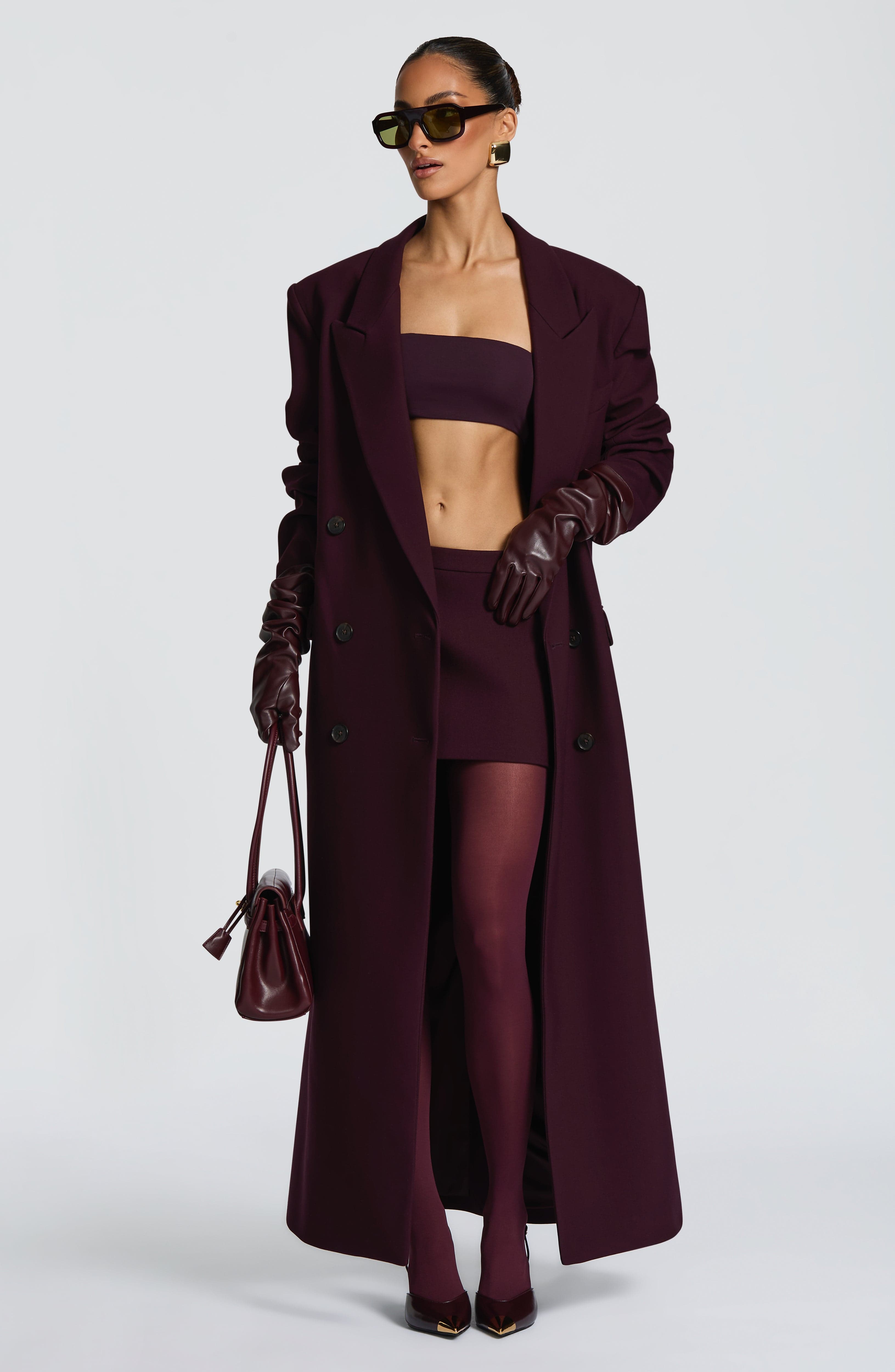 Frankie Gloves - Plum Accessories Babyboo Fashion Premium Exclusive Design