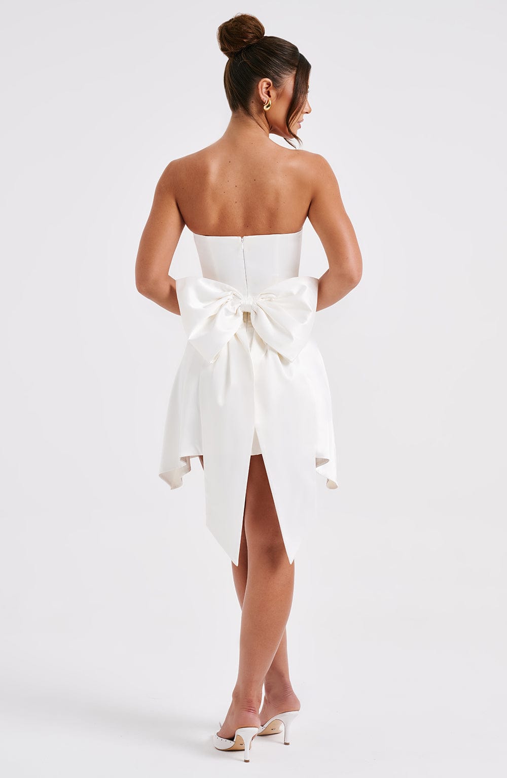 Freja Mini Dress - Ivory Dress Babyboo Fashion Premium Exclusive Design