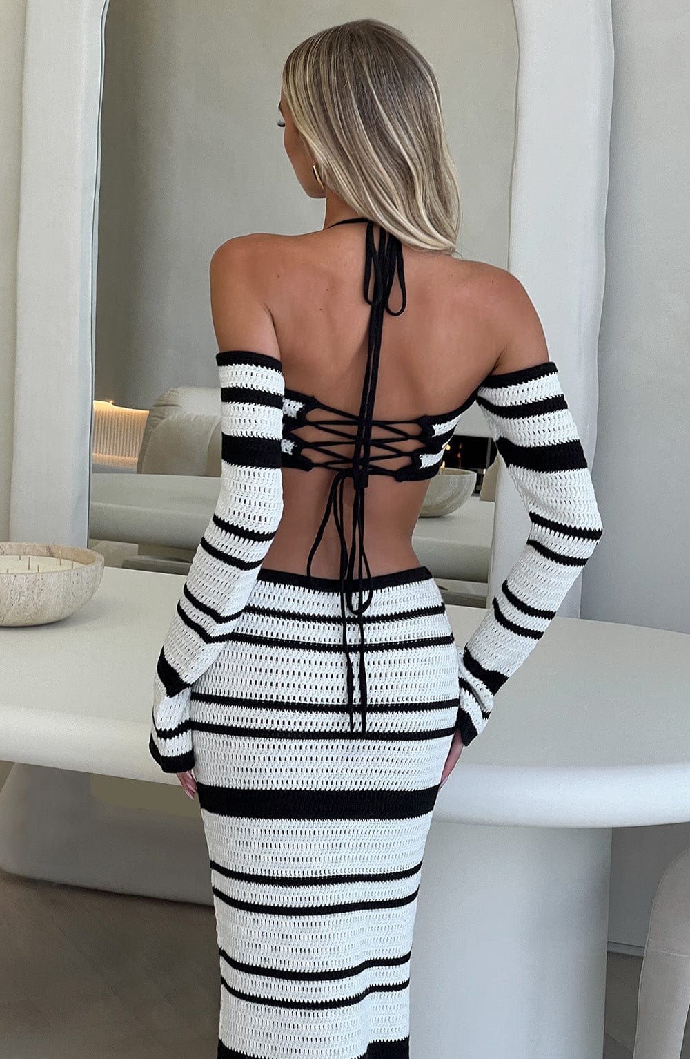 Georgia Top - Black/White Tops Babyboo Fashion Premium Exclusive Design