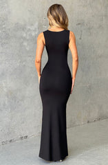Hadley Maxi Dress - Jet Black Dress Babyboo Fashion Premium Exclusive Design