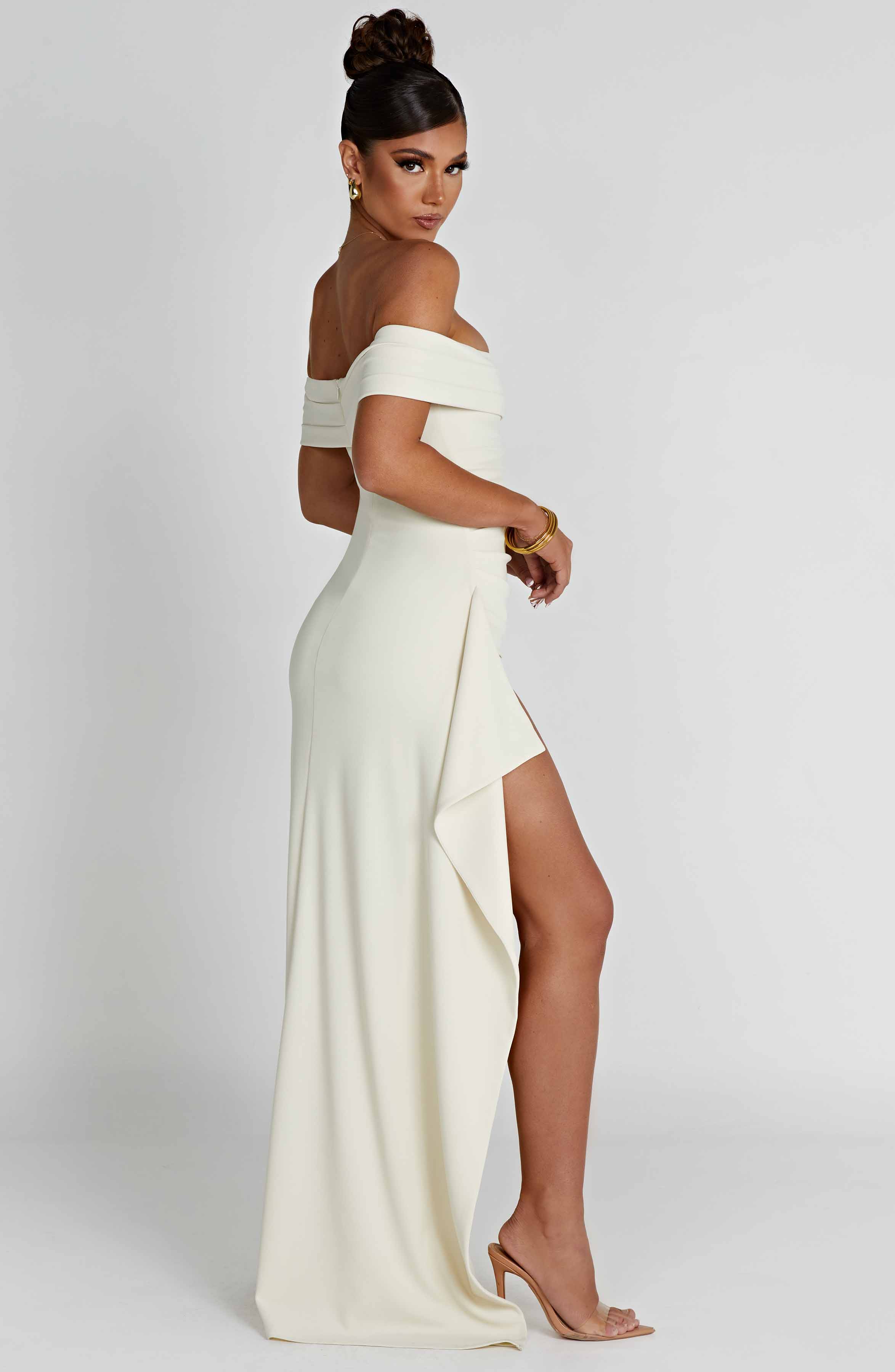 Joyce Maxi Dress - Ivory Dress Babyboo Fashion Premium Exclusive Design