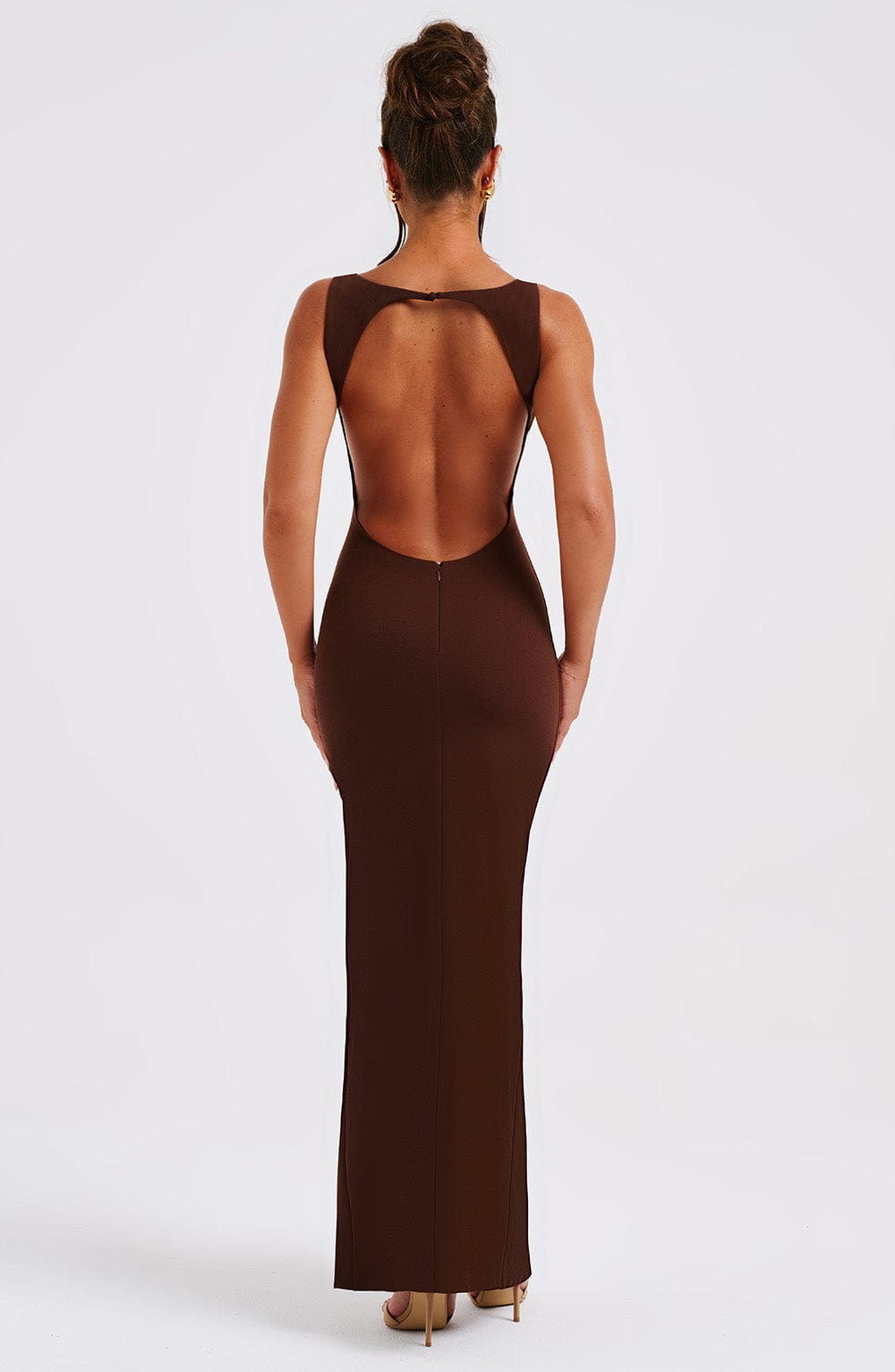 Kassandra Maxi Dress - Chocolate Dress Babyboo Fashion Premium Exclusive Design
