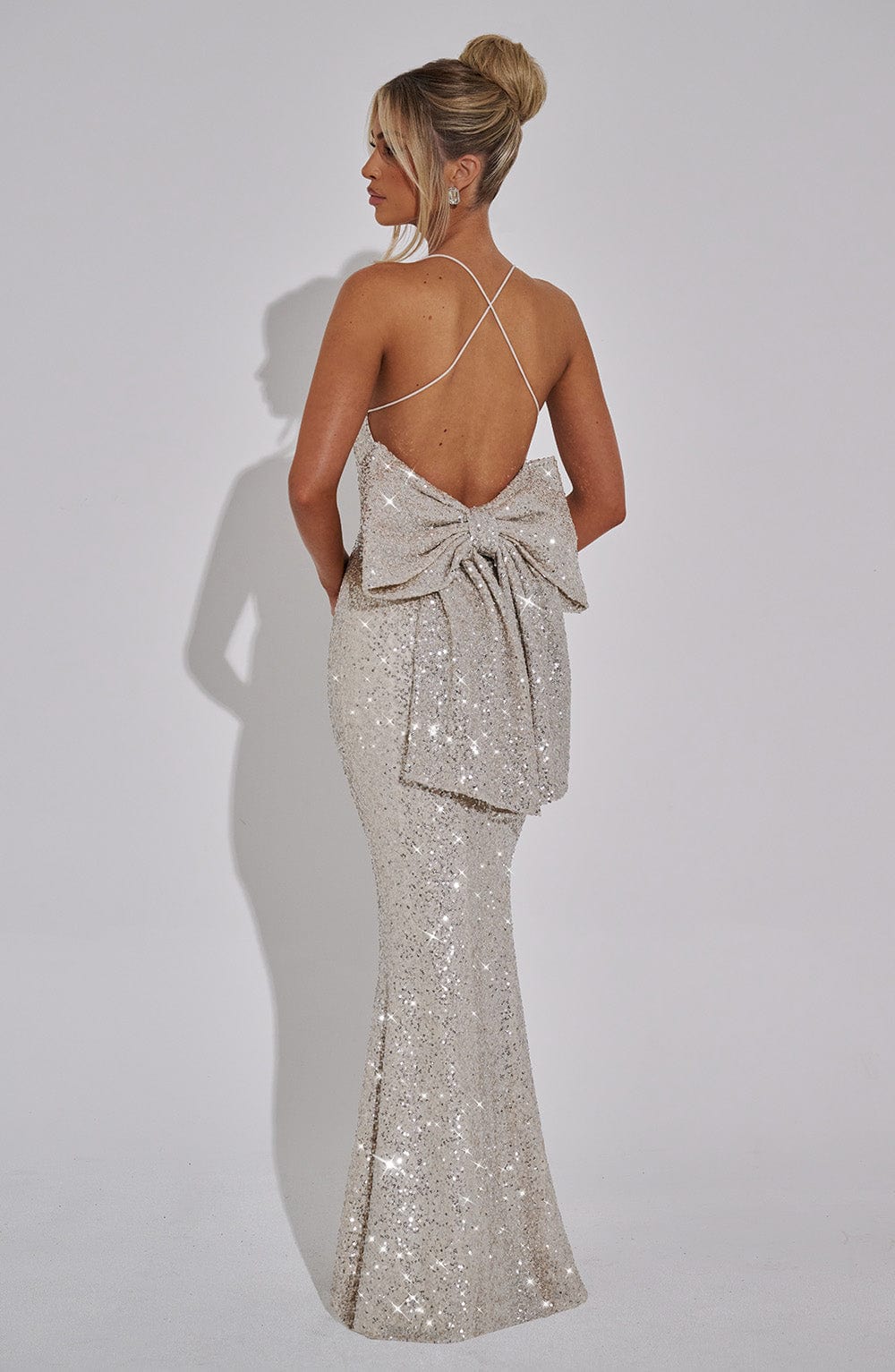 Meridith Maxi Dress - Champagne Dress Babyboo Fashion Premium Exclusive Design