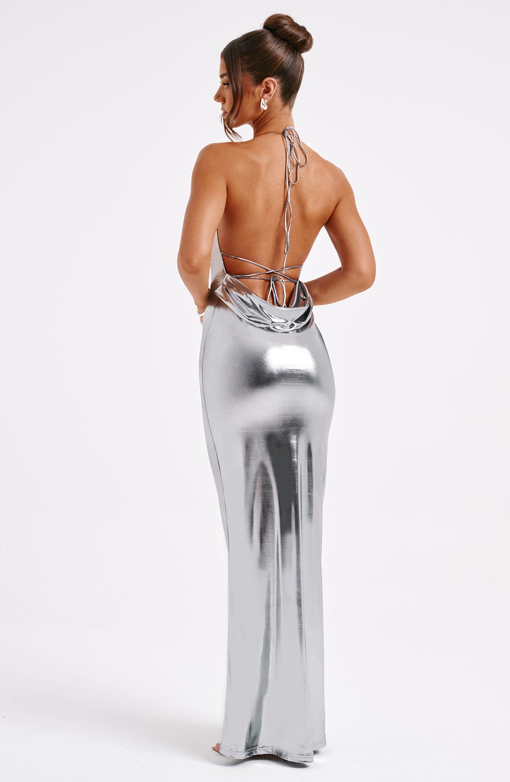 Talisa Maxi Dress - Gunmetal Dress Babyboo Fashion Premium Exclusive Design